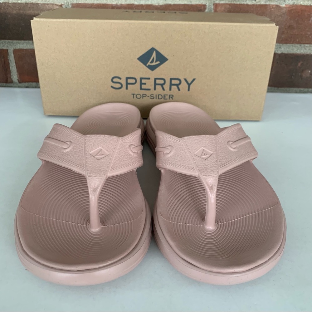 Sperry Womens Windward Faux Leather slide blush Casual Thong Sandals US 8 M NEW - Picture 2 of 8
